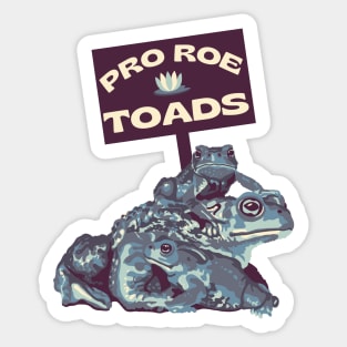 Pro Roe Toads Sticker